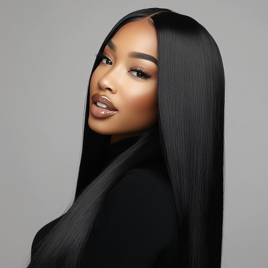Straight Closure Wig